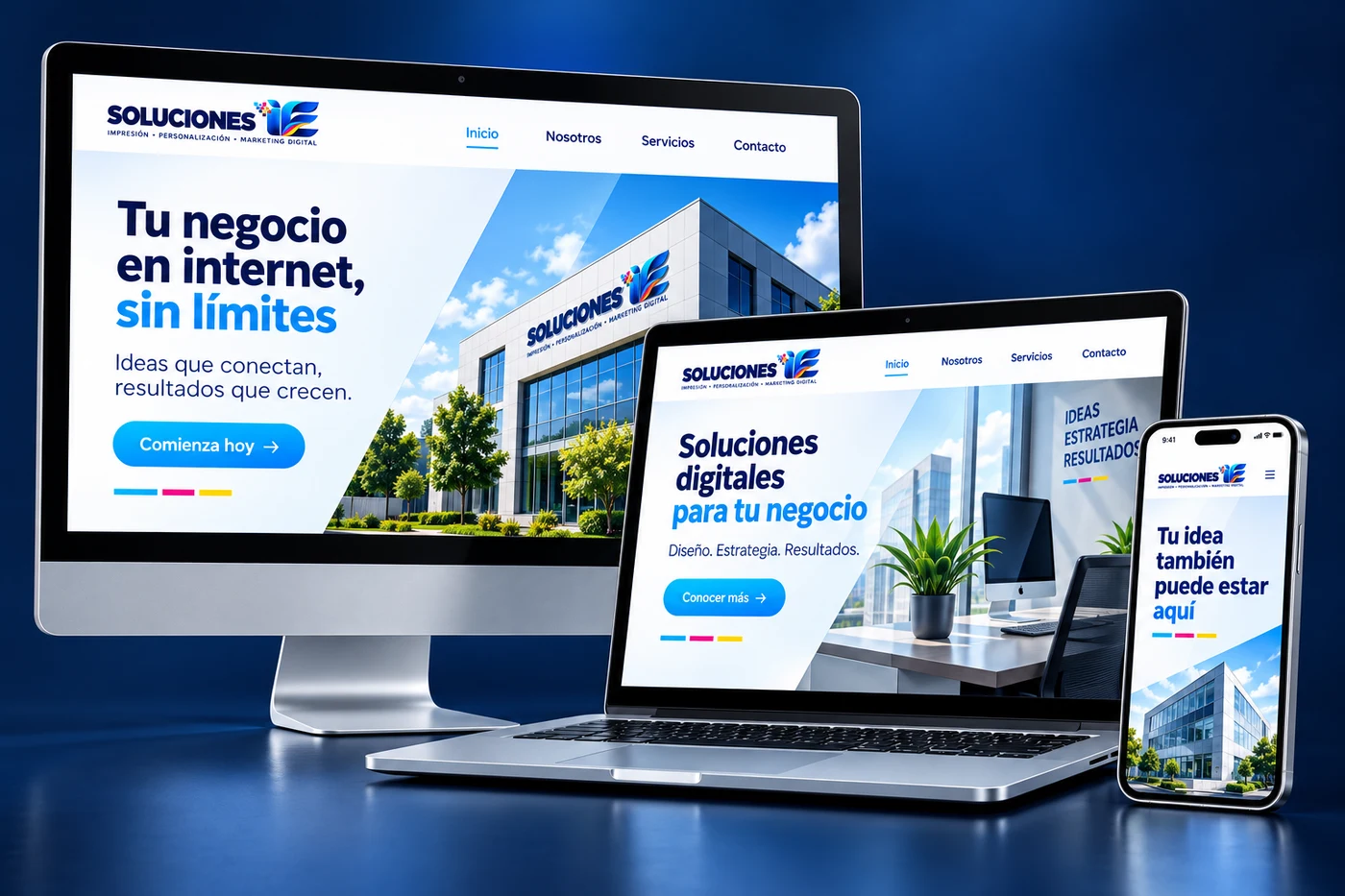 Ejemplo de páginas web · tiendas en línea